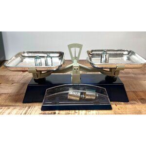 RARE Vtg Geobra Play + Learn Educational Balance Scale Math Learning Toy